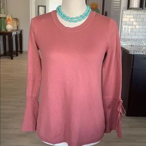 89th Madison mauve long sleeve sweater